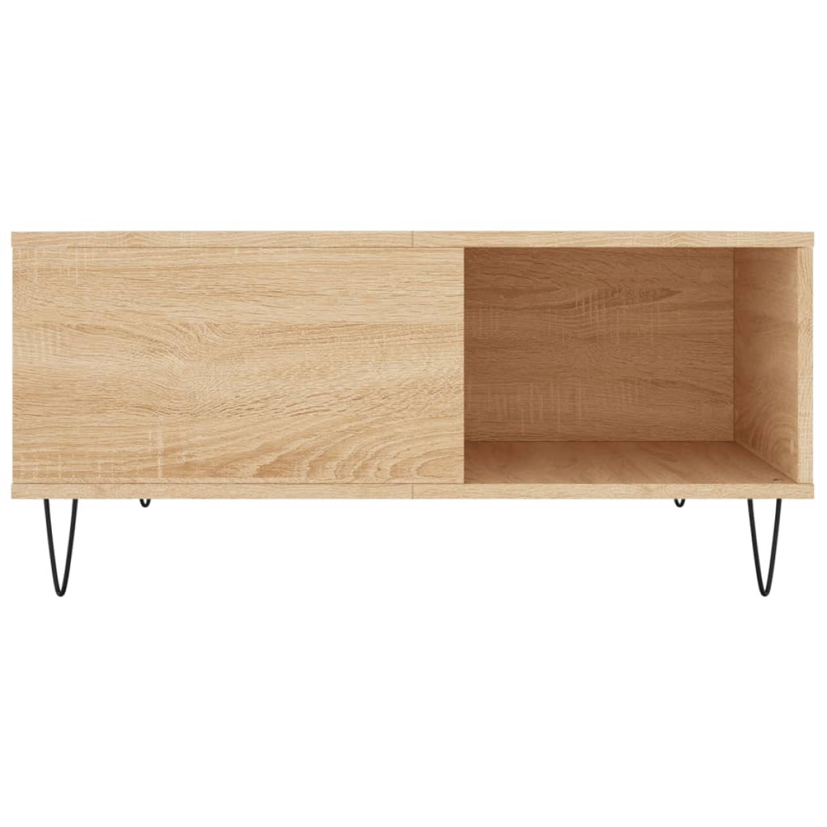 vidaXL Τραπεζάκι Σαλονιού Sonoma Δρυς 80x80x36,5 εκ. Επεξεργασμ. Ξύλο