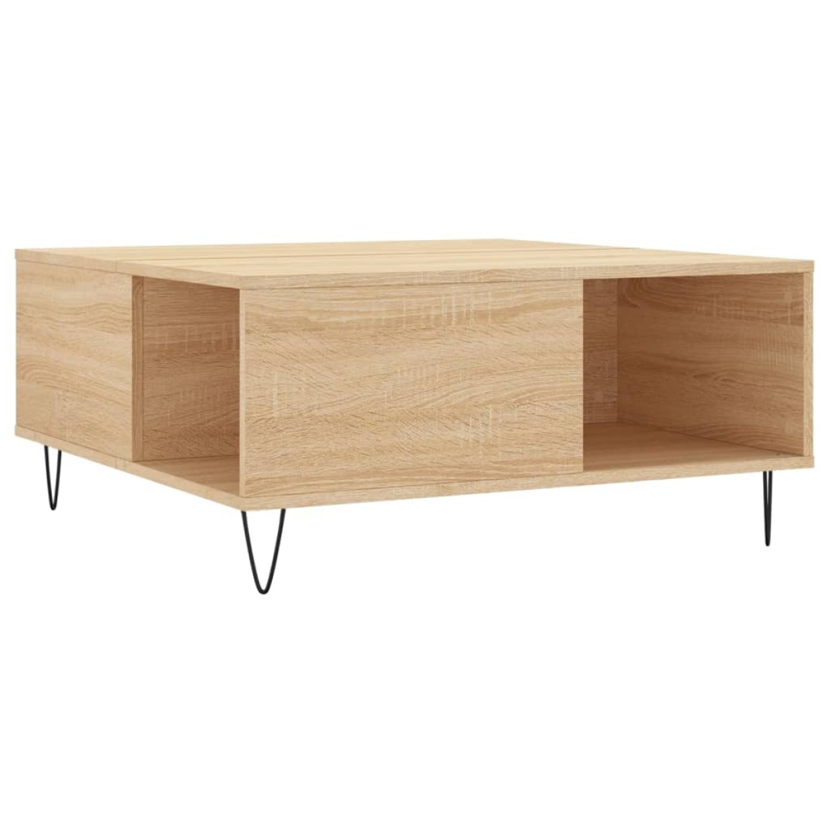 vidaXL Τραπεζάκι Σαλονιού Sonoma Δρυς 80x80x36,5 εκ. Επεξεργασμ. Ξύλο