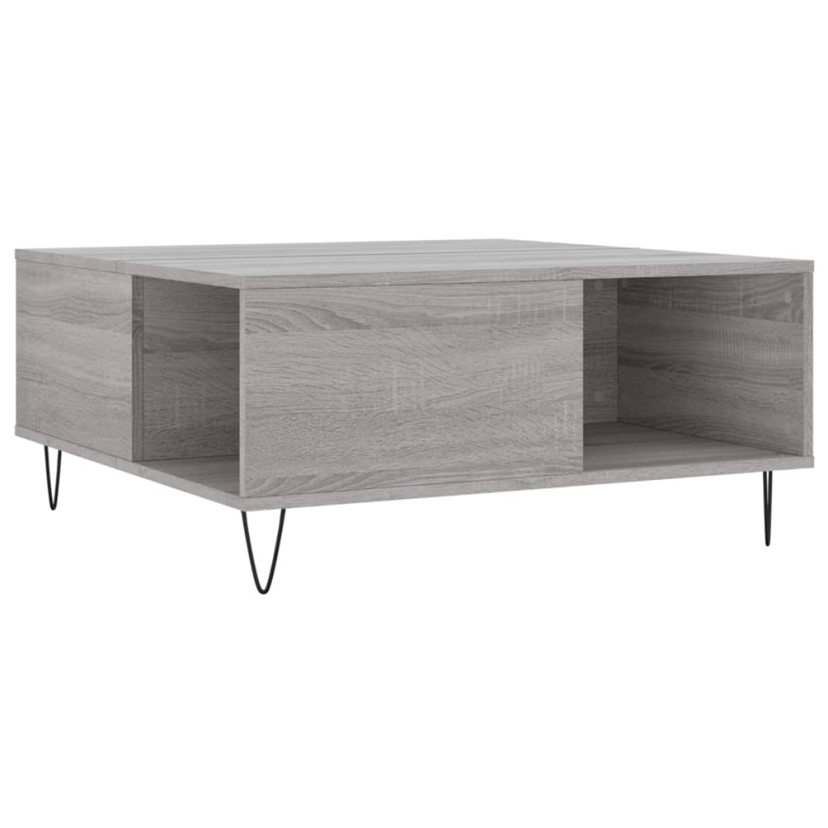 vidaXL Τραπεζάκι Σαλονιού Γκρι Sonoma 80x80x36,5εκ. Επεξεργασμένο Ξύλο