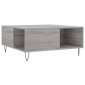 vidaXL Τραπεζάκι Σαλονιού Γκρι Sonoma 80x80x36,5εκ. Επεξεργασμένο Ξύλο