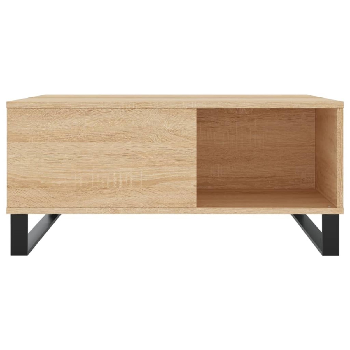 vidaXL Τραπεζάκι Σαλονιού Sonoma Δρυς 80x80x36,5 εκ. Επεξεργασμ. Ξύλο