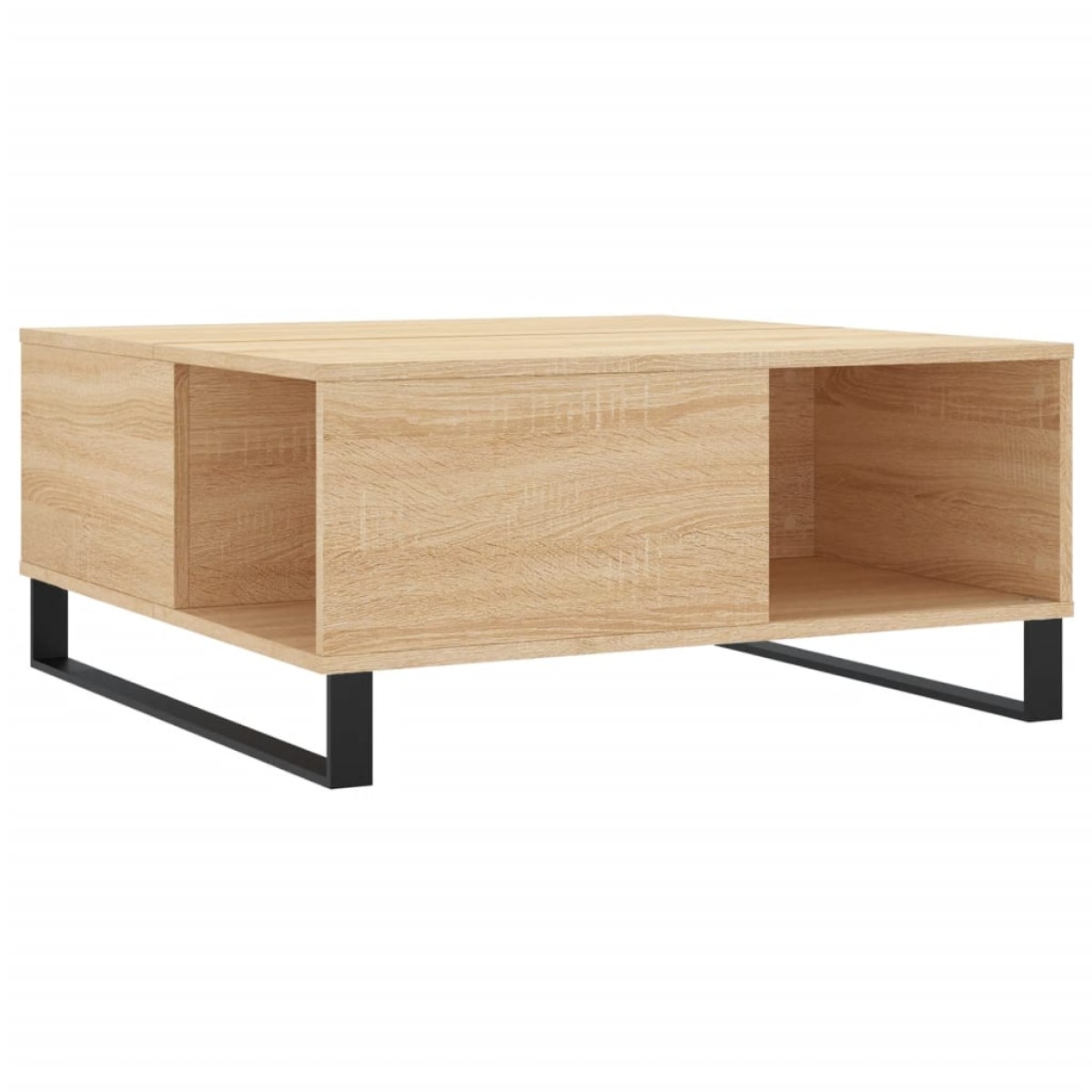 vidaXL Τραπεζάκι Σαλονιού Sonoma Δρυς 80x80x36,5 εκ. Επεξεργασμ. Ξύλο