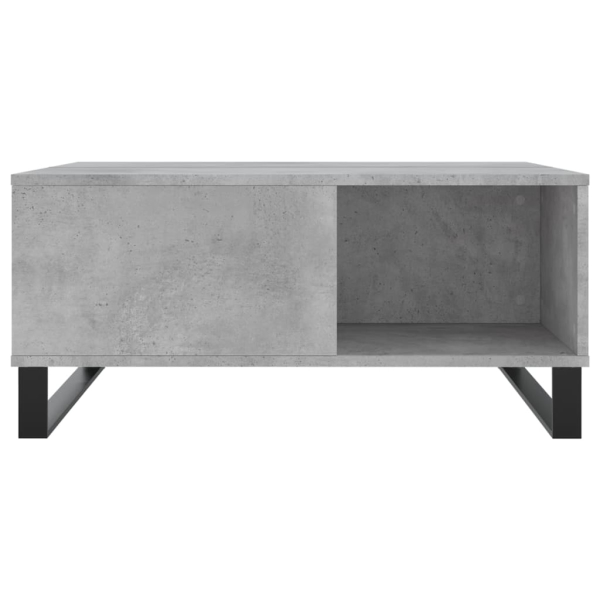 vidaXL Τραπεζάκι Σαλονιού Γκρι Σκυροδ. 80x80x36,5 εκ. Επεξεργ. Ξύλο