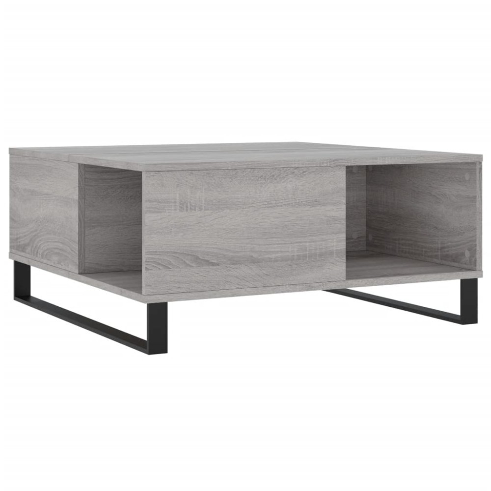 vidaXL Τραπεζάκι Σαλονιού Γκρι Sonoma 80x80x36,5εκ. Επεξεργασμένο Ξύλο