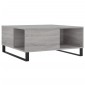 vidaXL Τραπεζάκι Σαλονιού Γκρι Sonoma 80x80x36,5εκ. Επεξεργασμένο Ξύλο