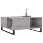 vidaXL Τραπεζάκι Σαλονιού Γκρι Sonoma 80x80x36,5εκ. Επεξεργασμένο Ξύλο