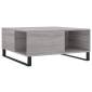vidaXL Τραπεζάκι Σαλονιού Γκρι Sonoma 80x80x36,5εκ. Επεξεργασμένο Ξύλο