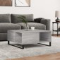 vidaXL Τραπεζάκι Σαλονιού Γκρι Sonoma 80x80x36,5εκ. Επεξεργασμένο Ξύλο