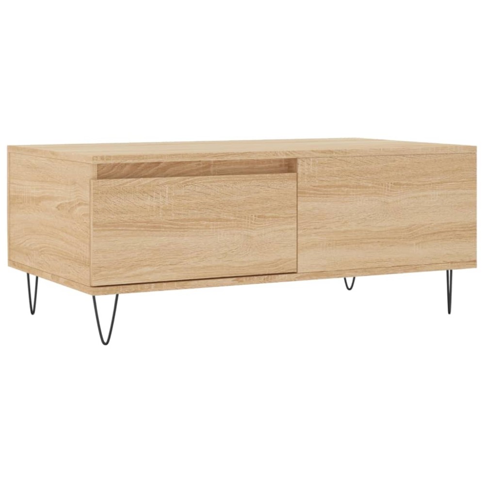 vidaXL Τραπεζάκι Σαλονιού Sonoma Δρυς 90x50x36,5 εκ. Επεξεργασμ. Ξύλο