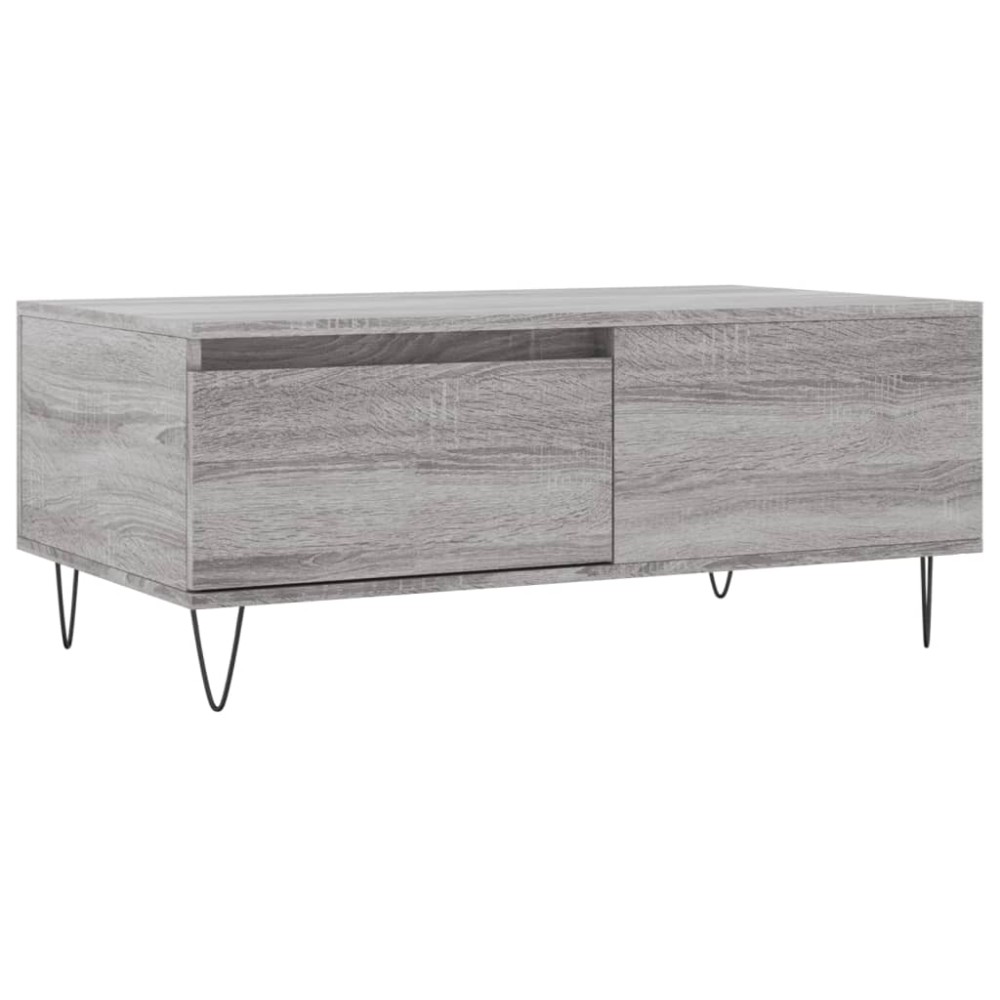 vidaXL Τραπεζάκι Σαλονιού Γκρι Sonoma 90x50x36,5εκ. Επεξεργασμένο Ξύλο
