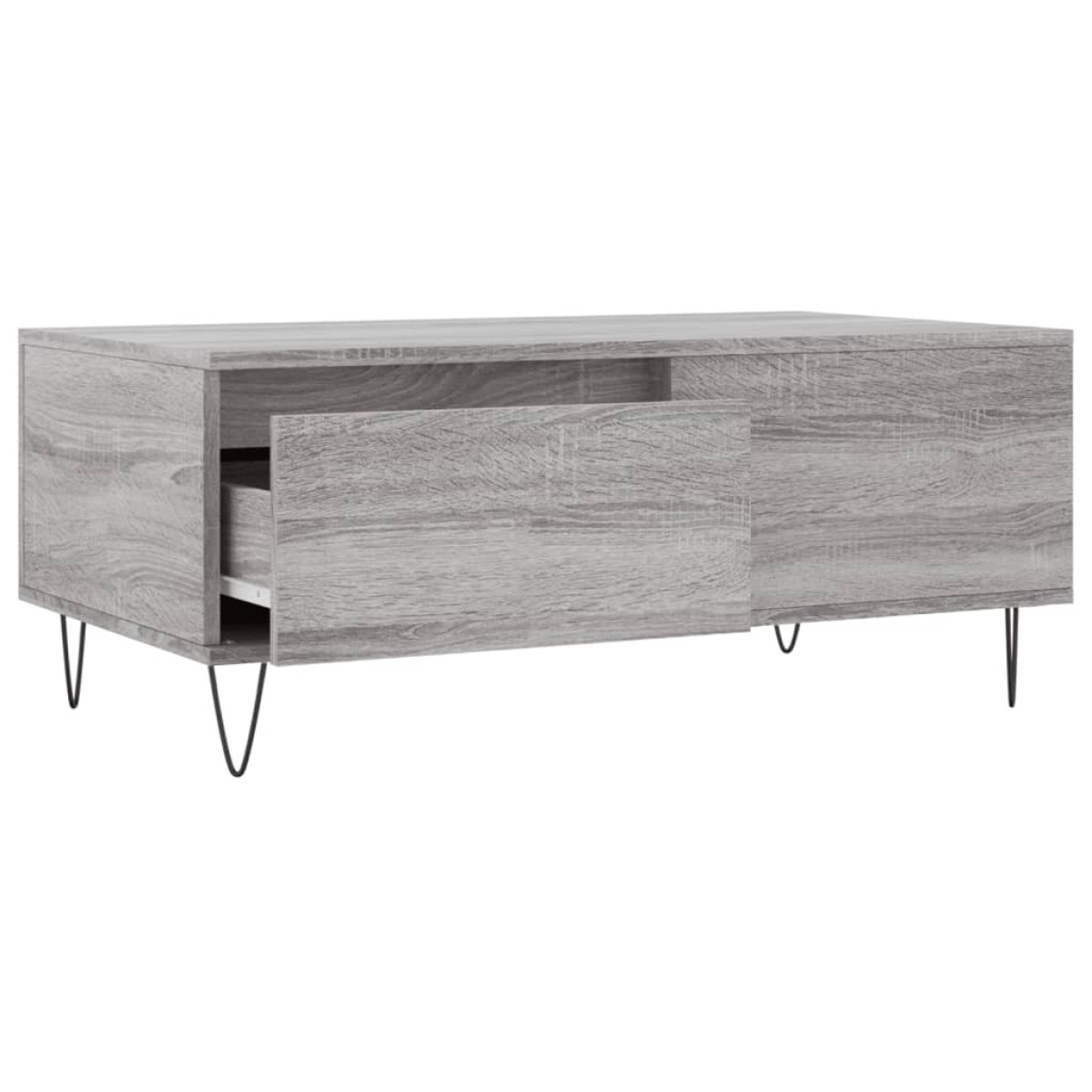 vidaXL Τραπεζάκι Σαλονιού Γκρι Sonoma 90x50x36,5εκ. Επεξεργασμένο Ξύλο