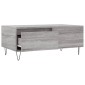 vidaXL Τραπεζάκι Σαλονιού Γκρι Sonoma 90x50x36,5εκ. Επεξεργασμένο Ξύλο