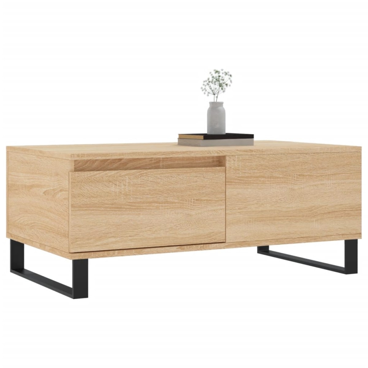 vidaXL Τραπεζάκι Σαλονιού Sonoma Δρυς 90x50x36,5 εκ. Επεξεργασμ. Ξύλο