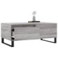 vidaXL Τραπεζάκι Σαλονιού Γκρι Sonoma 90x50x36,5εκ. Επεξεργασμένο Ξύλο