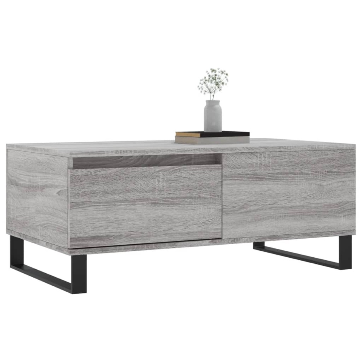 vidaXL Τραπεζάκι Σαλονιού Γκρι Sonoma 90x50x36,5εκ. Επεξεργασμένο Ξύλο