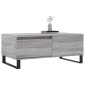 vidaXL Τραπεζάκι Σαλονιού Γκρι Sonoma 90x50x36,5εκ. Επεξεργασμένο Ξύλο