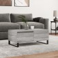 vidaXL Τραπεζάκι Σαλονιού Γκρι Sonoma 90x50x36,5εκ. Επεξεργασμένο Ξύλο