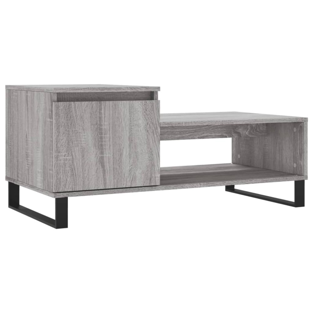 vidaXL Τραπεζάκι Σαλονιού Γκρι Sonoma 100x50x45 εκ. Επεξεργασμένο Ξύλο