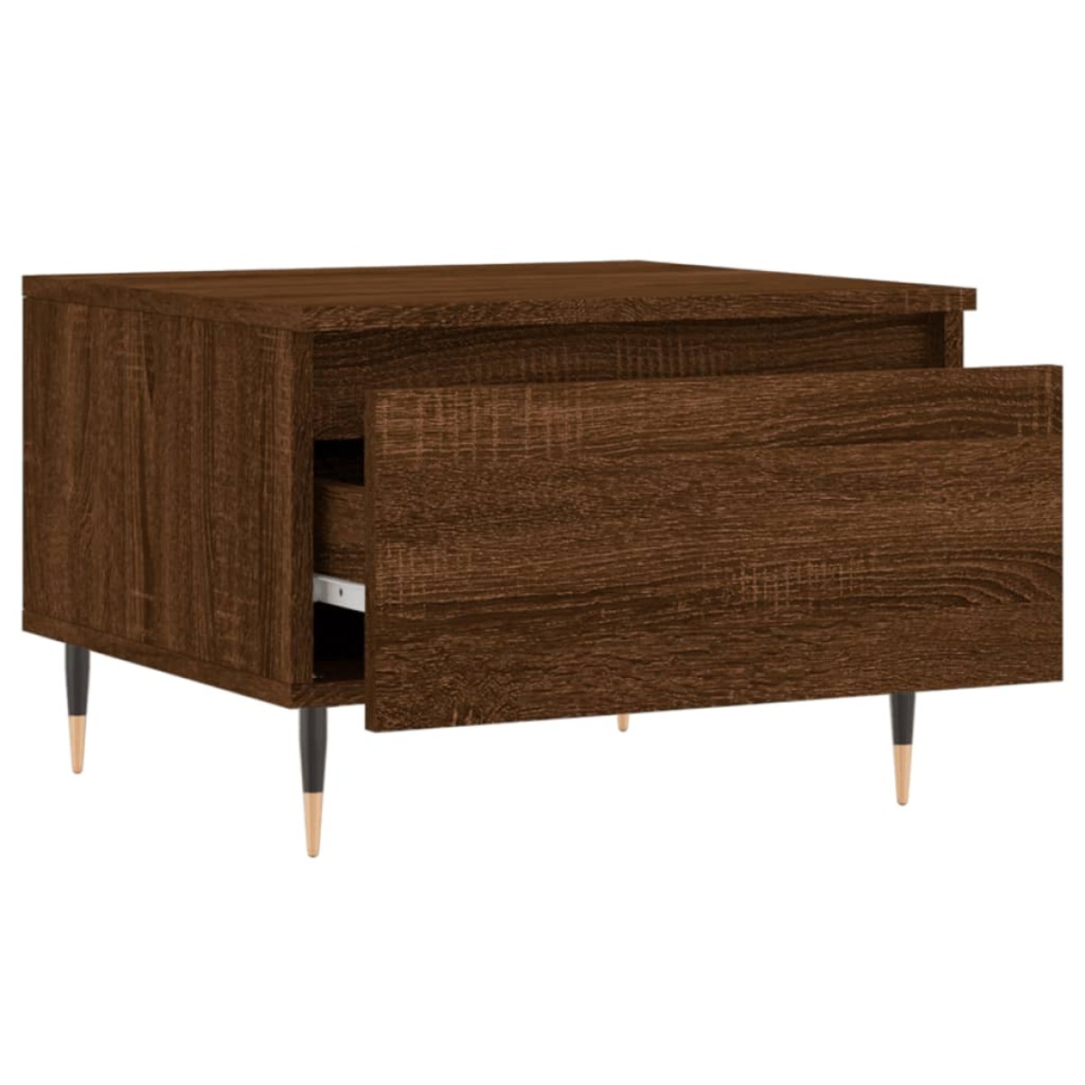 vidaXL Τραπεζάκια Σαλονιού 2 τεμ. Καφέ Δρυς 50x46x35 εκ. Επεξ. Ξύλο
