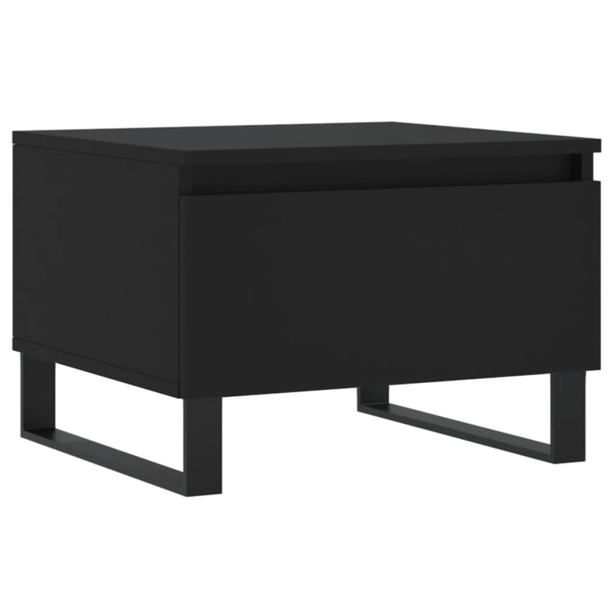 vidaXL Τραπεζάκια Σαλονιού 2 τεμ. Μαύρα 50 x 46 x 35 εκ. Επεξεργ. Ξύλο