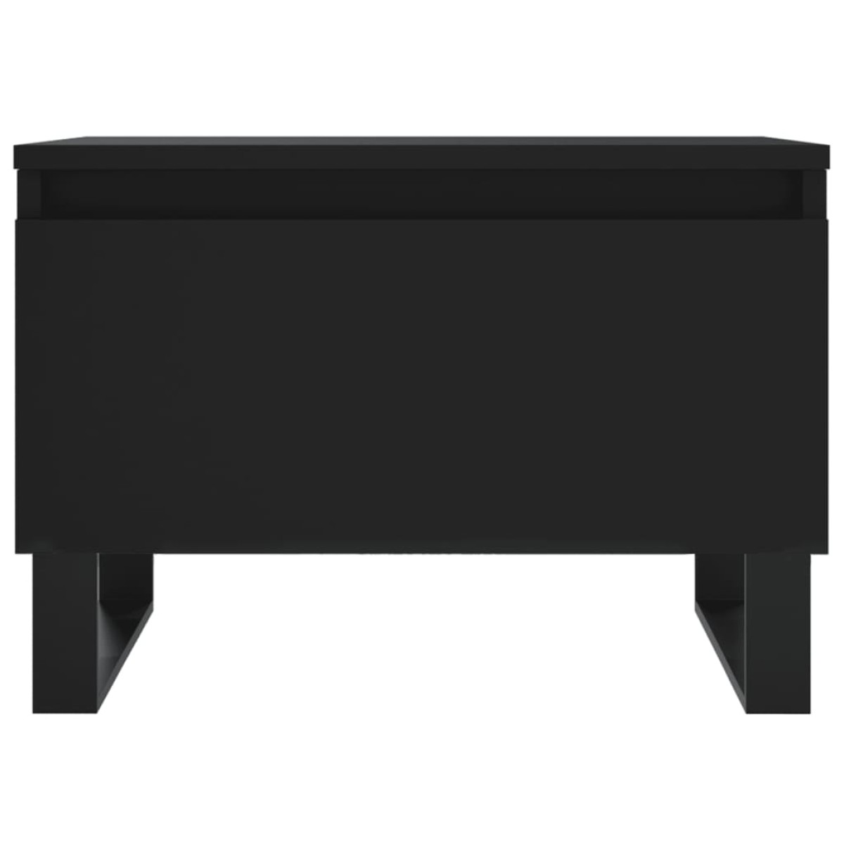 vidaXL Τραπεζάκια Σαλονιού 2 τεμ. Μαύρα 50 x 46 x 35 εκ. Επεξεργ. Ξύλο