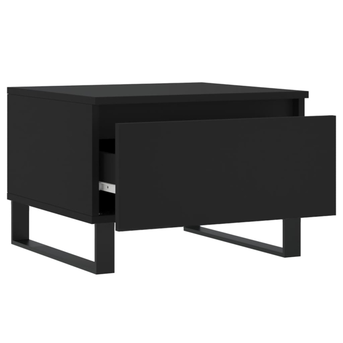 vidaXL Τραπεζάκια Σαλονιού 2 τεμ. Μαύρα 50 x 46 x 35 εκ. Επεξεργ. Ξύλο