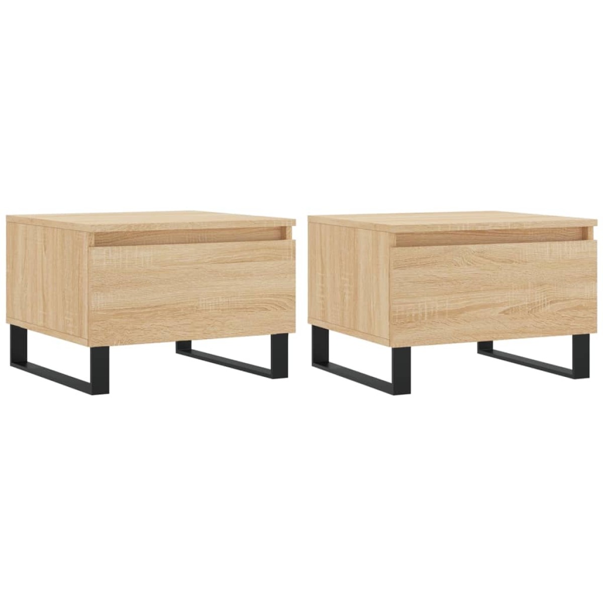 vidaXL Τραπεζάκια Σαλονιού 2 τεμ. Sonoma Δρυς 50x46x35 εκ. Επεξ. Ξύλο