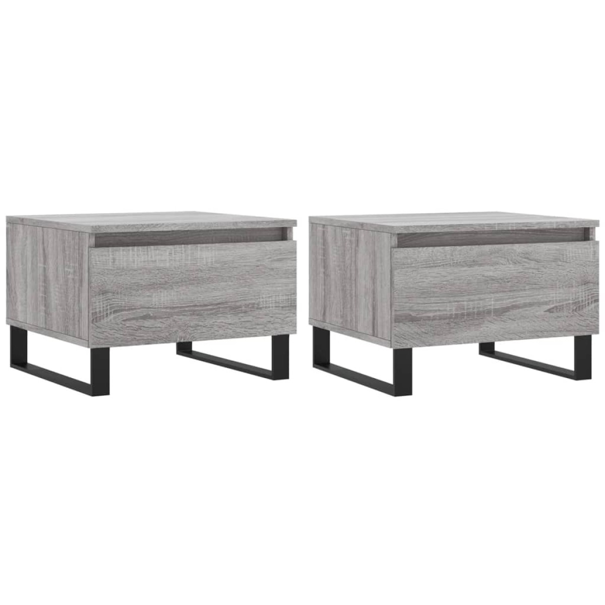 vidaXL Τραπεζάκια Σαλονιού 2 τεμ. Γκρι Sonoma 50x46x35 εκ. Επεξ. Ξύλο