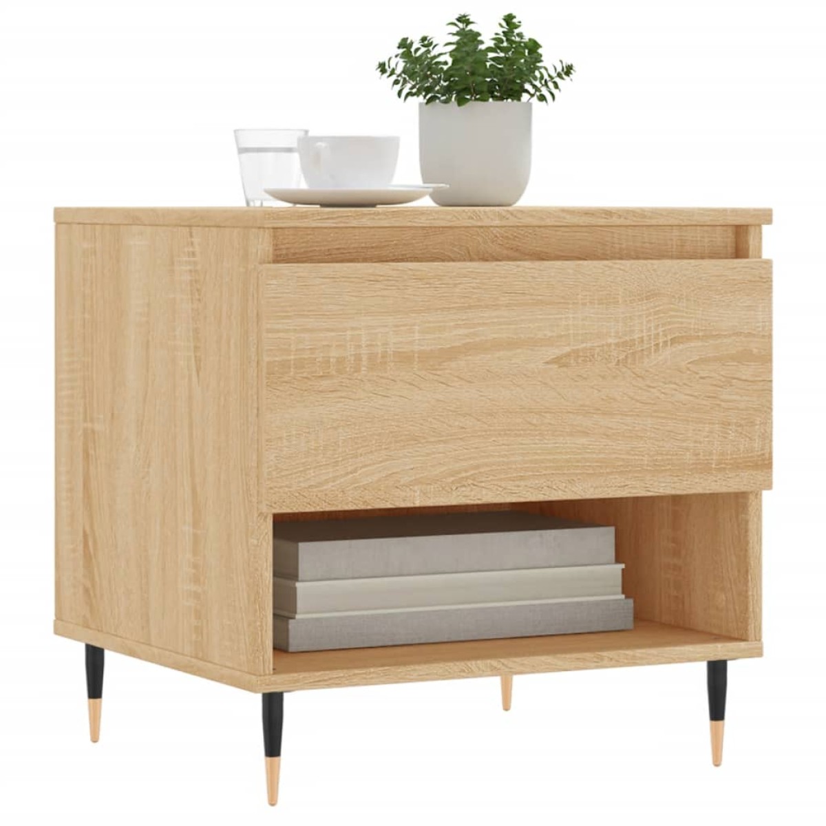 vidaXL Τραπέζια Σαλονιού 2 τεμ. Sonoma Δρυς 50x46x50 εκ. Επεξεργ. Ξύλο