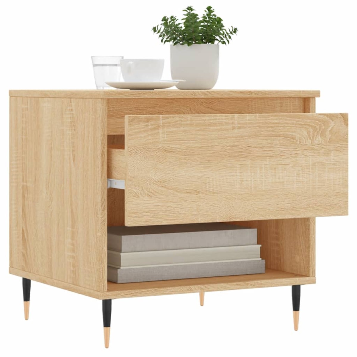 vidaXL Τραπέζια Σαλονιού 2 τεμ. Sonoma Δρυς 50x46x50 εκ. Επεξεργ. Ξύλο