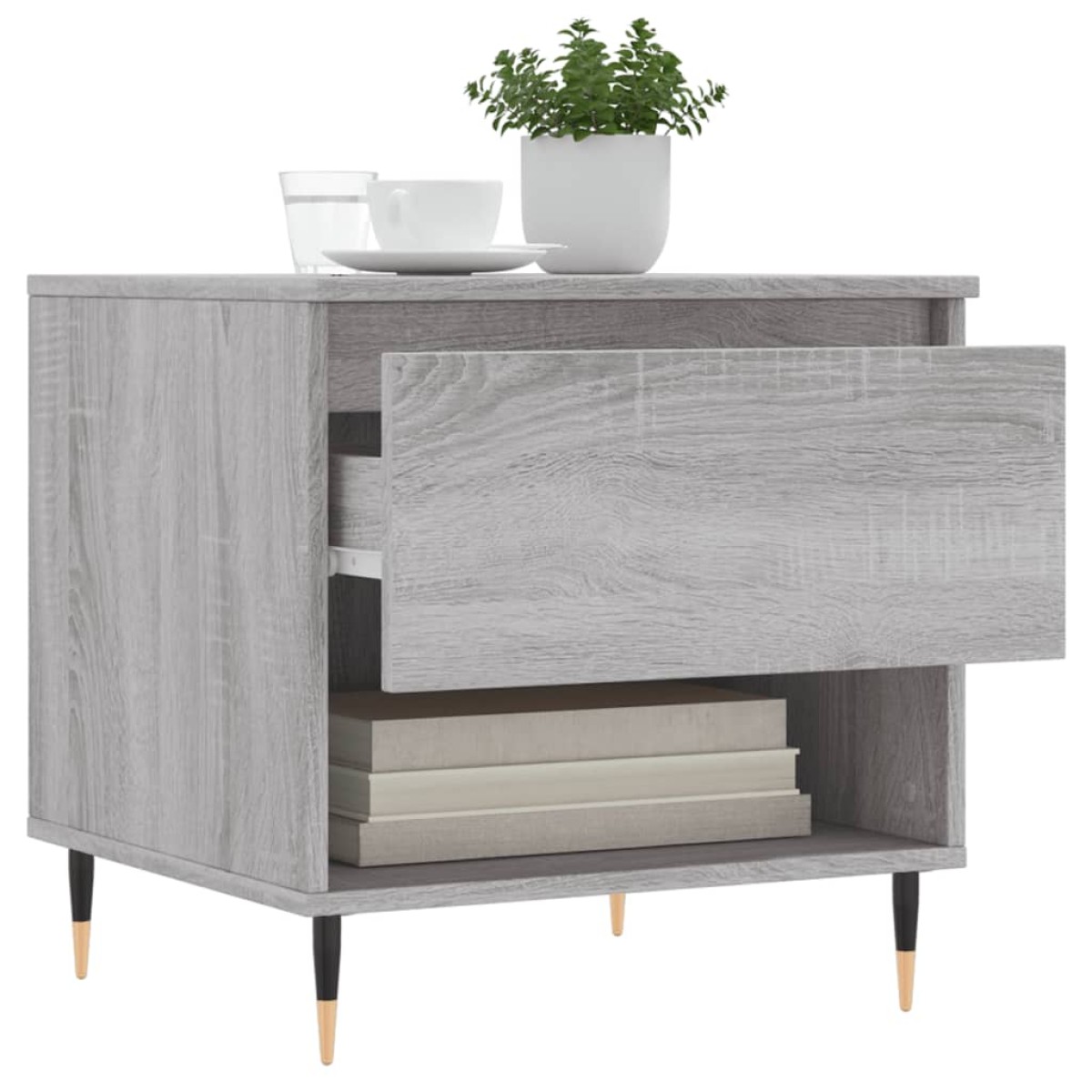 vidaXL Τραπεζάκια Σαλονιού 2 τεμ. Γκρι Sonoma 50x46x50 εκ. Επεξ. Ξύλο