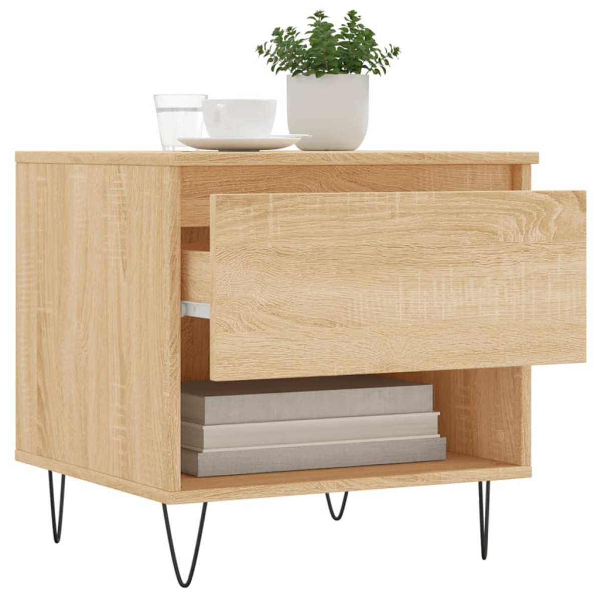 vidaXL Τραπέζια Σαλονιού 2 τεμ. Sonoma Δρυς 50x46x50 εκ. Επεξεργ. Ξύλο