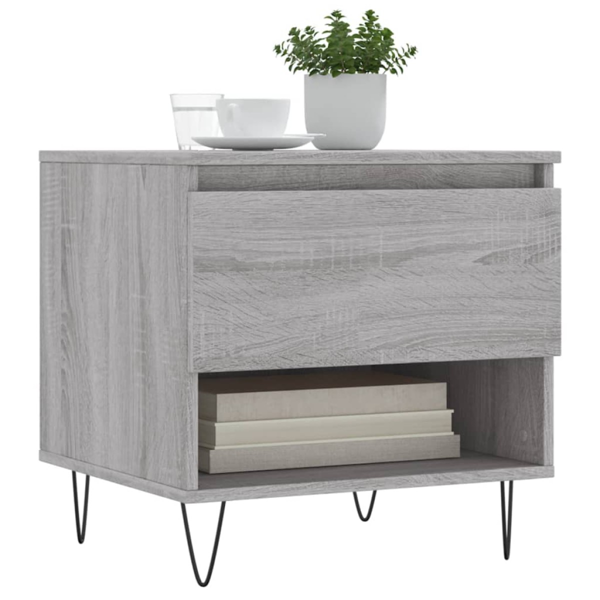 vidaXL Τραπεζάκια Σαλονιού 2 τεμ. Γκρι Sonoma 50x46x50 εκ. Επεξ. Ξύλο