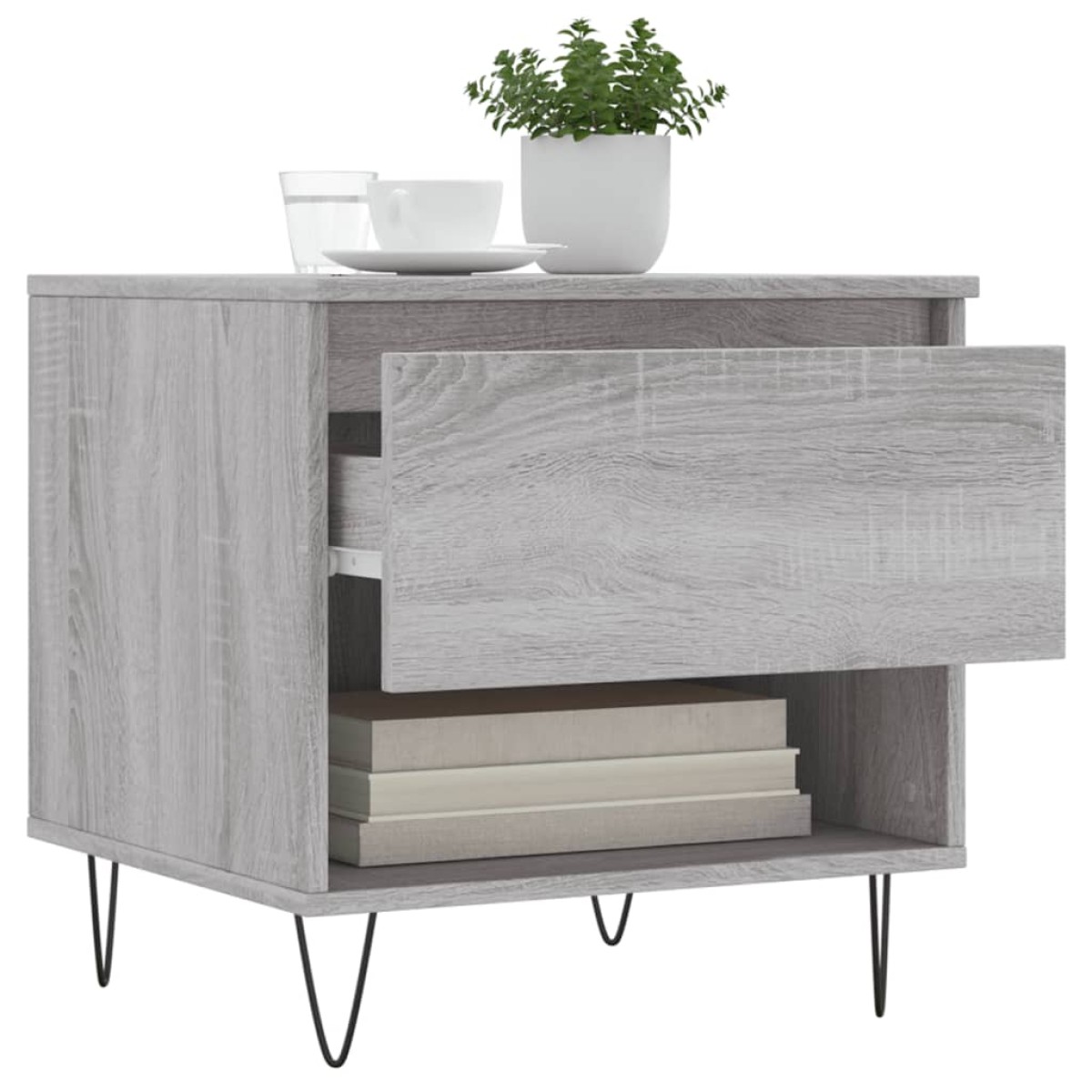 vidaXL Τραπεζάκια Σαλονιού 2 τεμ. Γκρι Sonoma 50x46x50 εκ. Επεξ. Ξύλο