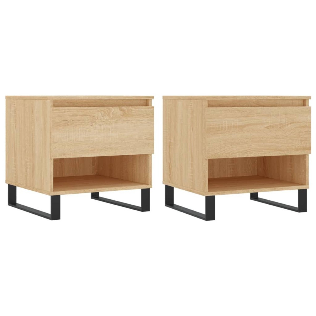 vidaXL Τραπέζια Σαλονιού 2 τεμ. Sonoma Δρυς 50x46x50 εκ. Επεξεργ. Ξύλο