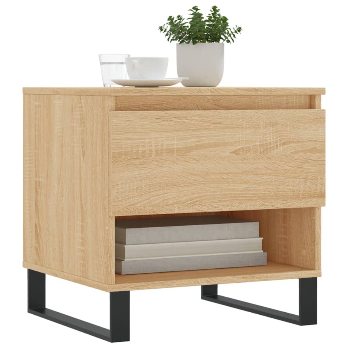 vidaXL Τραπέζια Σαλονιού 2 τεμ. Sonoma Δρυς 50x46x50 εκ. Επεξεργ. Ξύλο