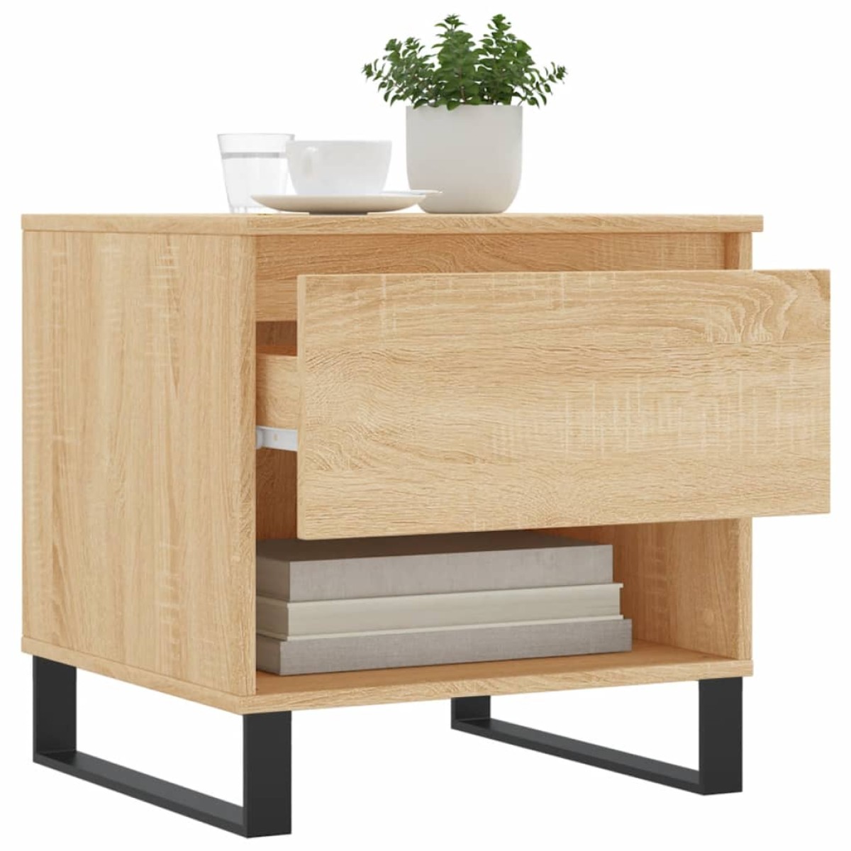 vidaXL Τραπέζια Σαλονιού 2 τεμ. Sonoma Δρυς 50x46x50 εκ. Επεξεργ. Ξύλο