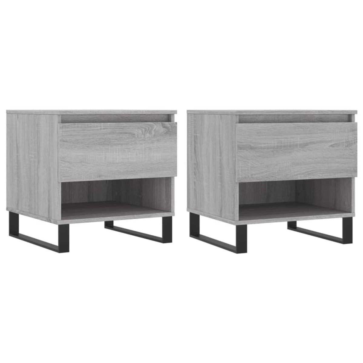vidaXL Τραπεζάκια Σαλονιού 2 τεμ. Γκρι Sonoma 50x46x50 εκ. Επεξ. Ξύλο