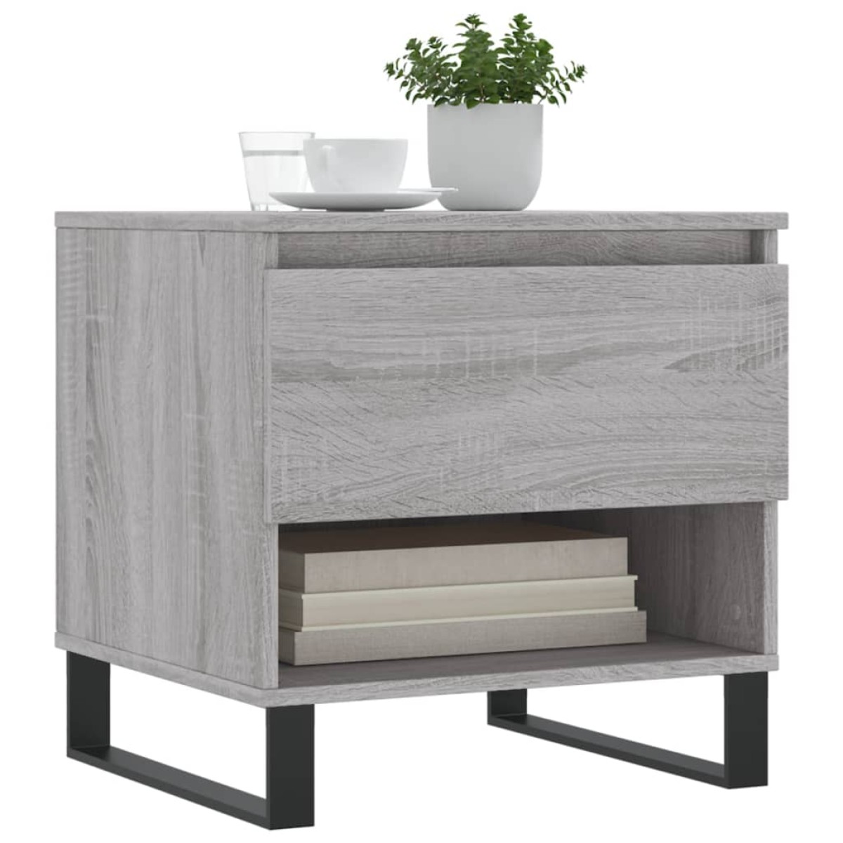 vidaXL Τραπεζάκια Σαλονιού 2 τεμ. Γκρι Sonoma 50x46x50 εκ. Επεξ. Ξύλο