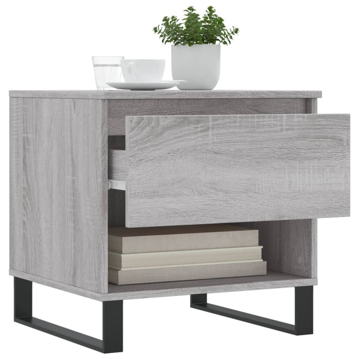 vidaXL Τραπεζάκια Σαλονιού 2 τεμ. Γκρι Sonoma 50x46x50 εκ. Επεξ. Ξύλο
