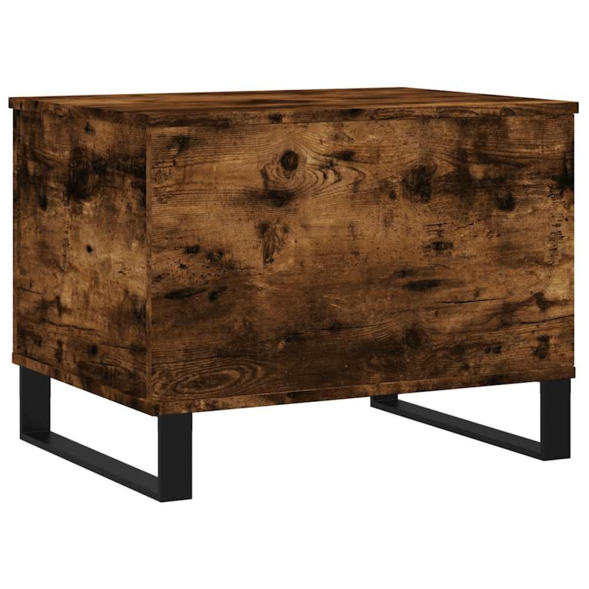 vidaXL Τραπεζάκι Σαλονιού Καπνιστή Δρυς 60x44,5x45 εκ. Επεξ. Ξύλο
