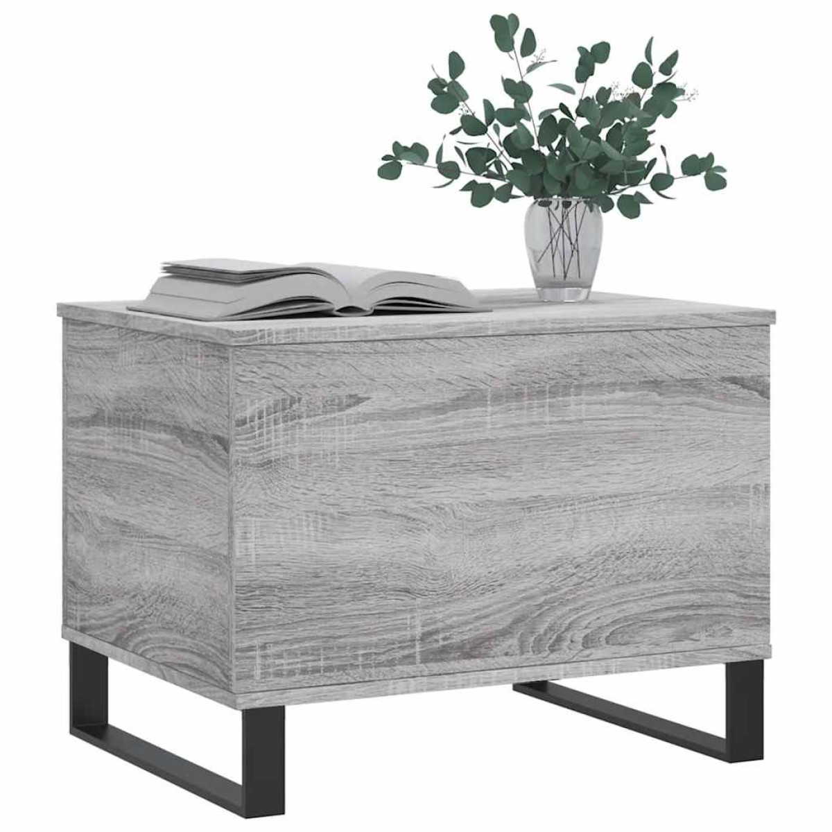vidaXL Τραπεζάκι Σαλονιού Γκρι Sonoma 60x44,5x45εκ. Επεξεργασμένο Ξύλο