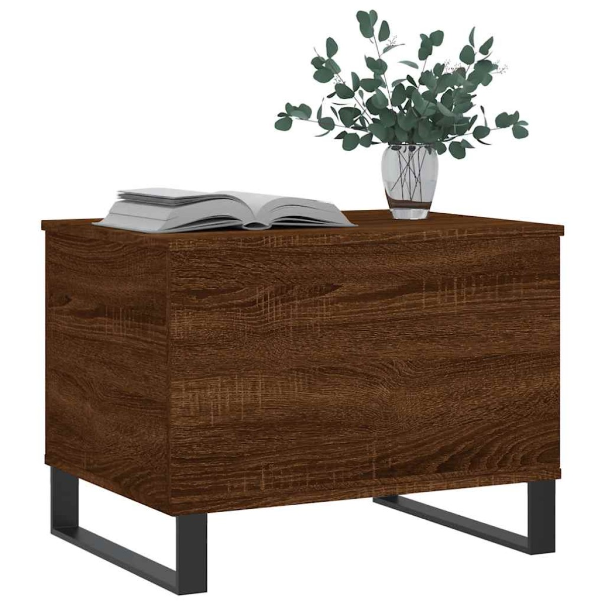 vidaXL Τραπεζάκι Σαλονιού Καφέ Δρυς 60x44,5x45 εκ. Επεξεργασμένο Ξύλο