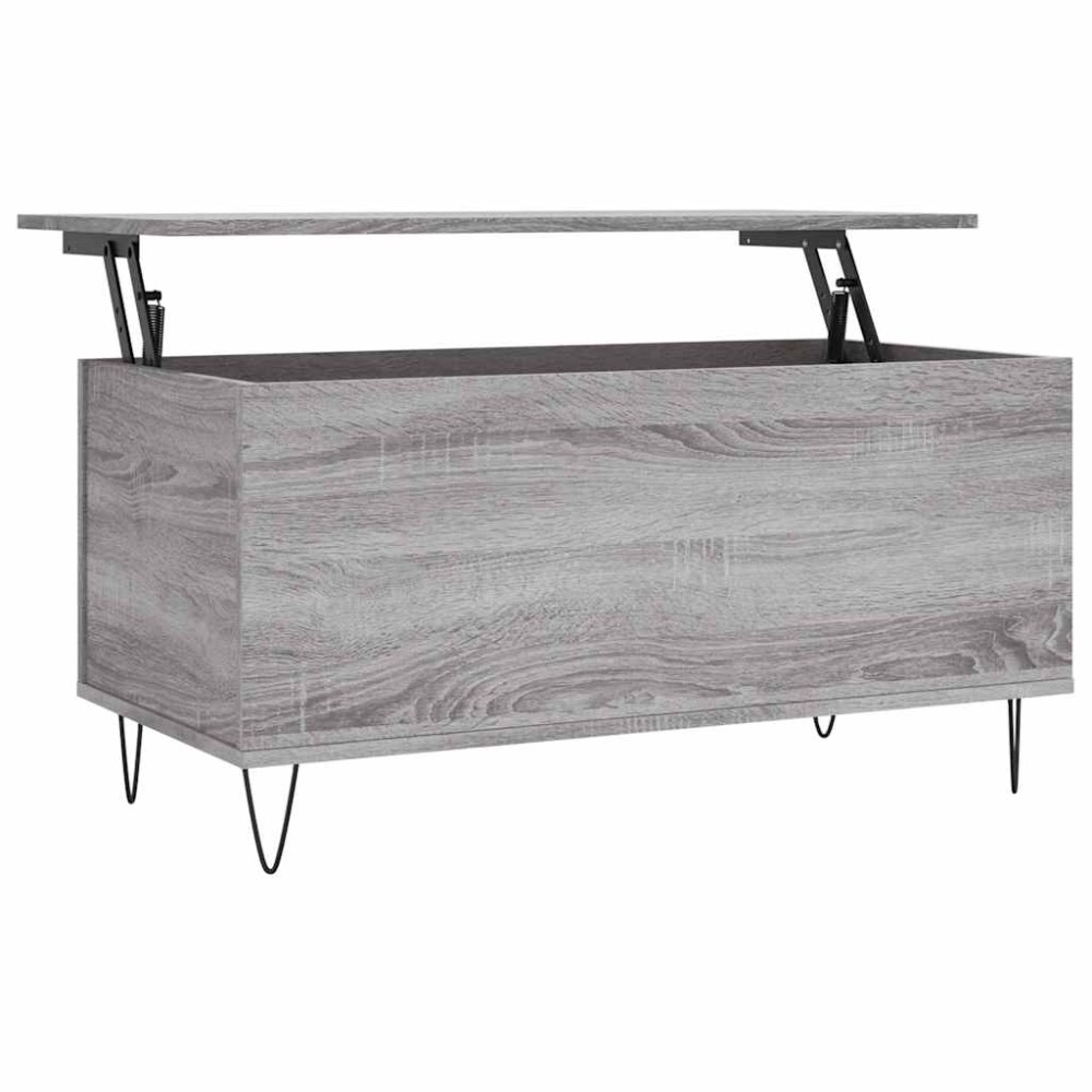 vidaXL Τραπεζάκι Σαλονιού Γκρι Sonoma 90x44,5x45 εκ.Επεξεργασμένο Ξύλο