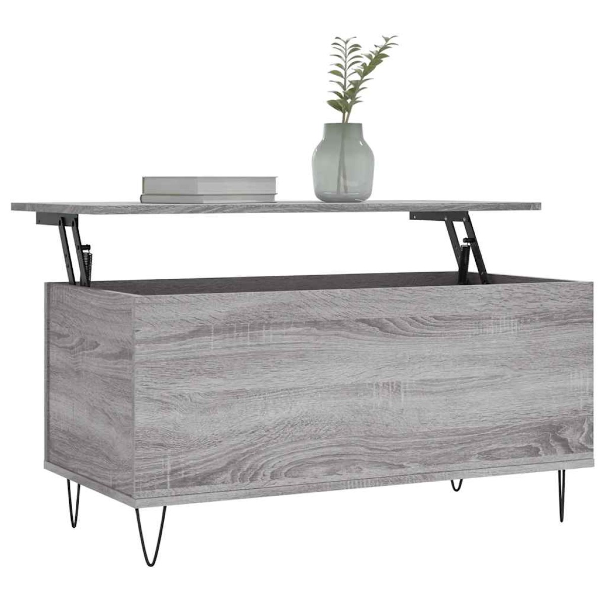 vidaXL Τραπεζάκι Σαλονιού Γκρι Sonoma 90x44,5x45 εκ.Επεξεργασμένο Ξύλο
