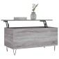 vidaXL Τραπεζάκι Σαλονιού Γκρι Sonoma 90x44,5x45 εκ.Επεξεργασμένο Ξύλο