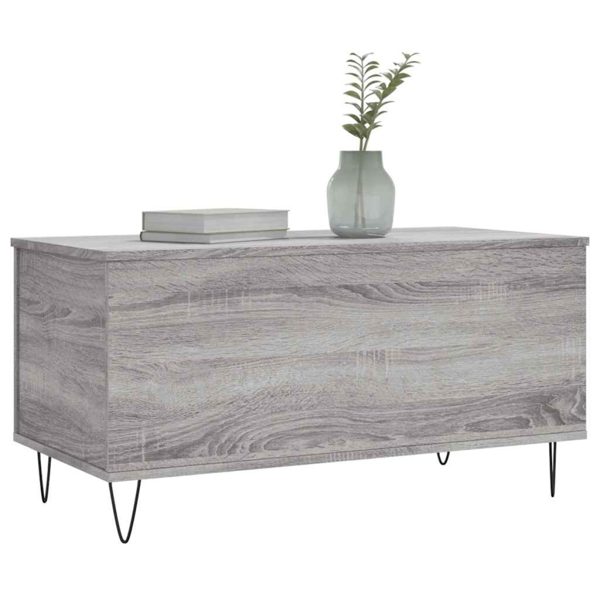 vidaXL Τραπεζάκι Σαλονιού Γκρι Sonoma 90x44,5x45 εκ.Επεξεργασμένο Ξύλο