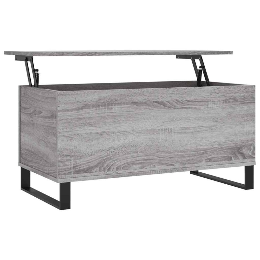 vidaXL Τραπεζάκι Σαλονιού Γκρι Sonoma 90x44,5x45 εκ.Επεξεργασμένο Ξύλο