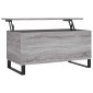 vidaXL Τραπεζάκι Σαλονιού Γκρι Sonoma 90x44,5x45 εκ.Επεξεργασμένο Ξύλο