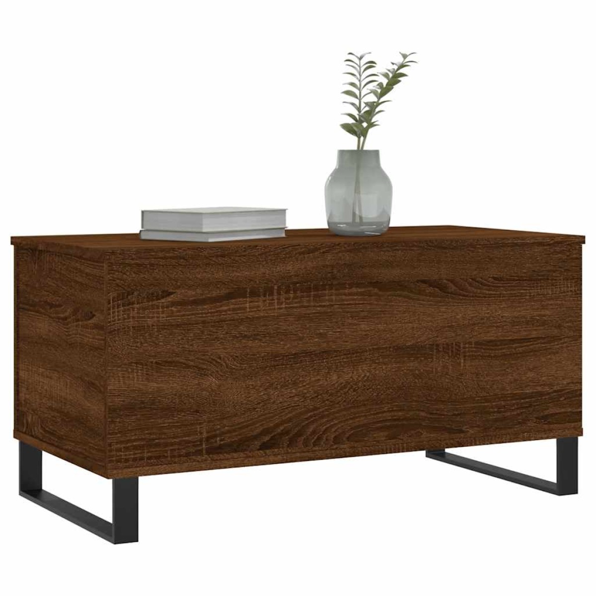 vidaXL Τραπεζάκι Σαλονιού Καφέ Δρυς 90x44,5x45 εκ. Επεξεργασμένο Ξύλο